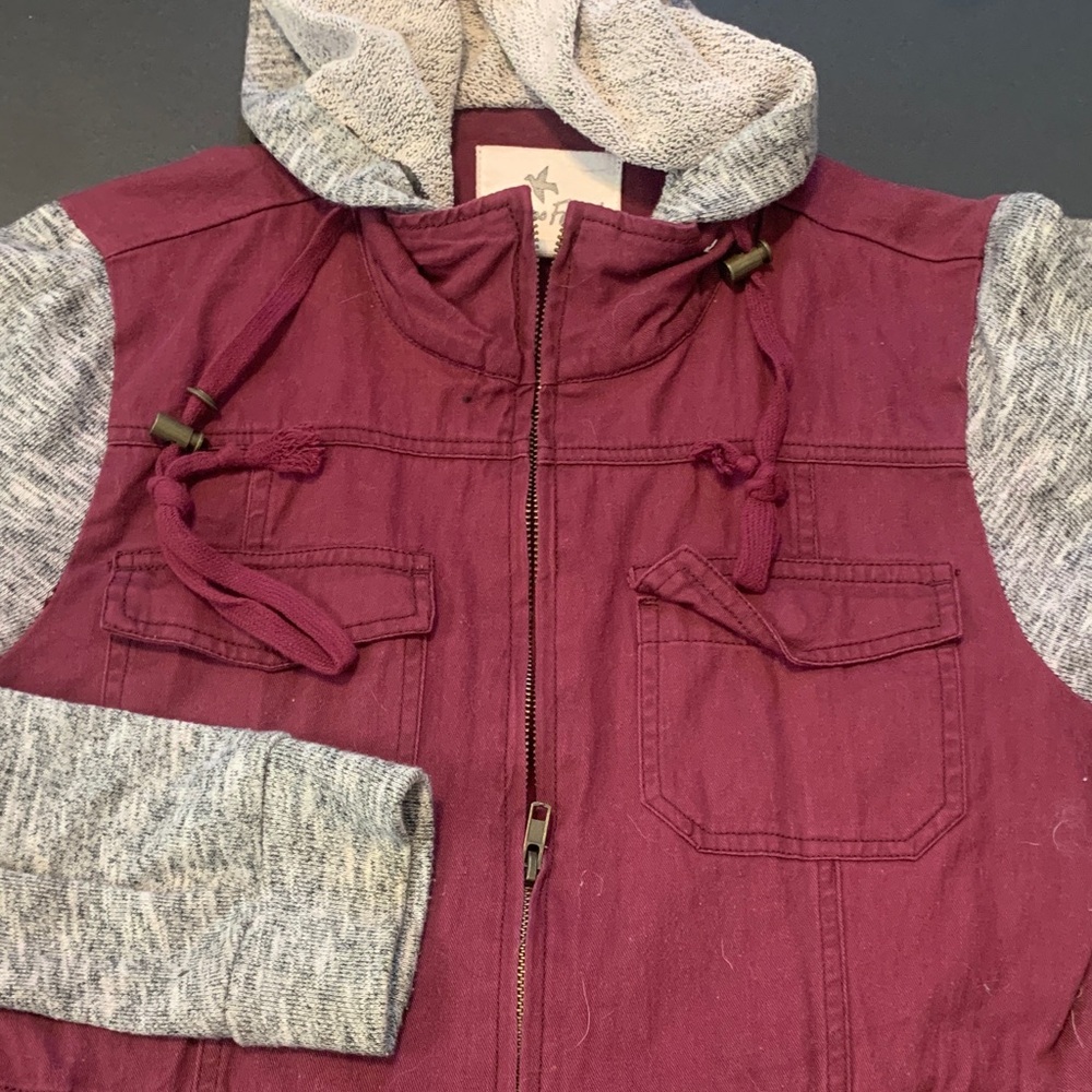 Others Follow Burgundy and Gray Jacket